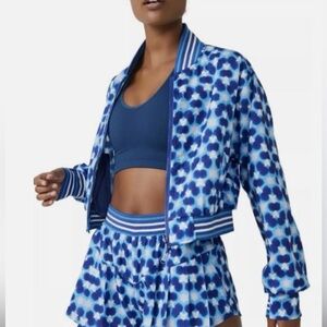 💙NWT💙 FP Movement by Free People Blue Floral Bomber Jacket